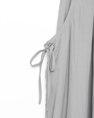Drawstring pocket volume flared skirt