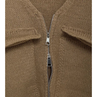Flap zip cardigan