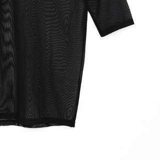 Sheer Half-Sleeve T-Shirt