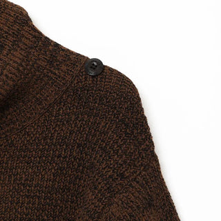 Big Collar Knit Cardigan