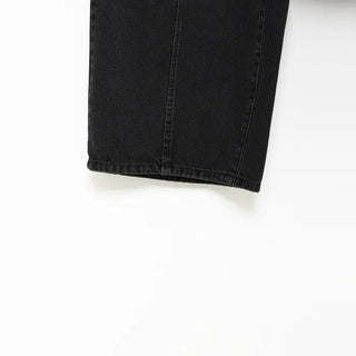 (Unisex) Washed Banded Denim Pants