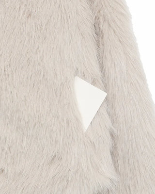 Color-point fur jacket