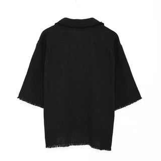 (Unisex) Tweed Short-Sleeve Shirt