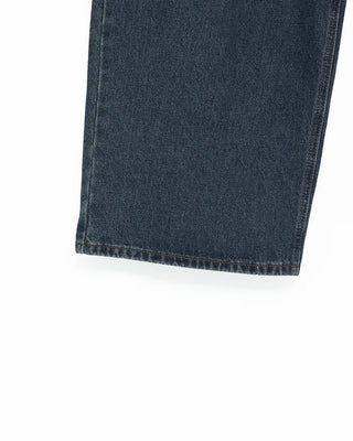 Flap pocket washed denim pants