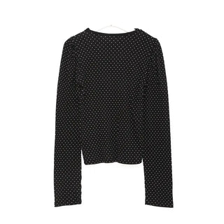Polka dot long-sleeved T-shirt