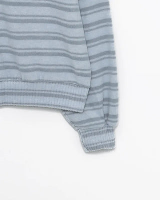 Double-border fleece pullover