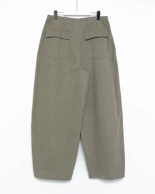 Waist drawstring super balloon peach skin chino pants