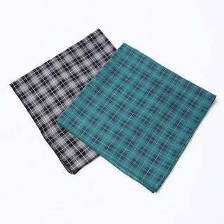 Square check scarf