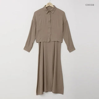 Basic dress and shirt set