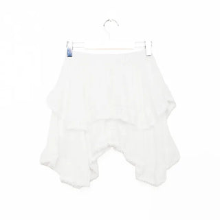 Asymmetrical mini skirt