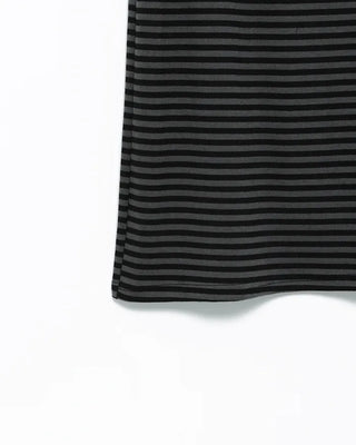 Striped back slit easy maxi skirt