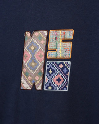 Ethnic patch hoodie
