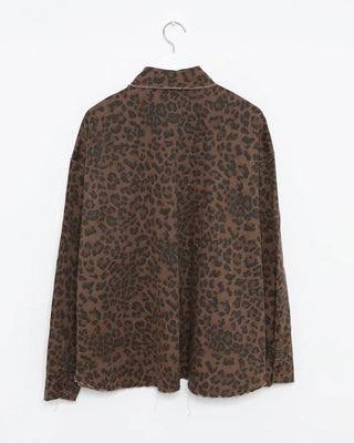 (Unisex) Leopard Half Coat