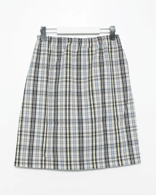 Checked midi skirt