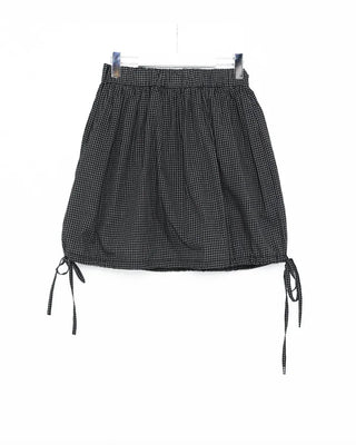 String check mini skirt