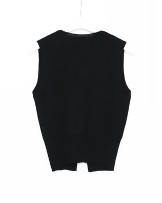 V-neck knit vest