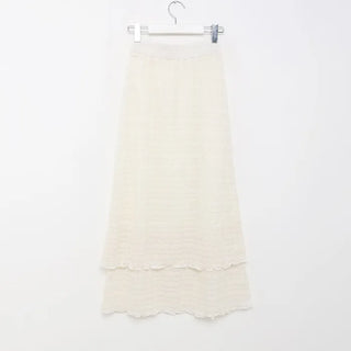 Lace long skirt