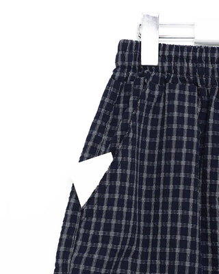 Checked cargo shorts