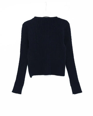 Cable Round Neck Cardigan