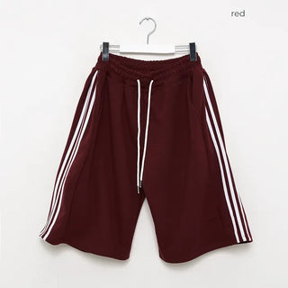 Waist drawstring Bermuda jersey pants