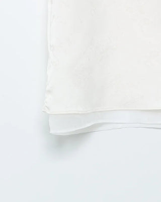 Flower Jacquard Layered Trapeze Skirt