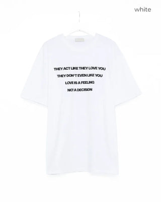 Lettering print T-shirt