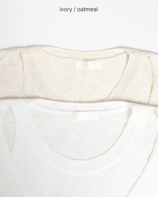 Linen layered knit