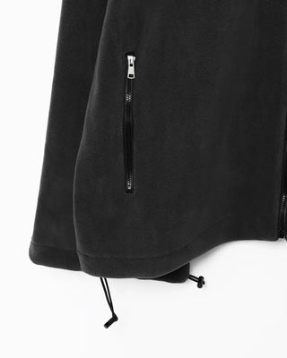 High-neck fleece jumper