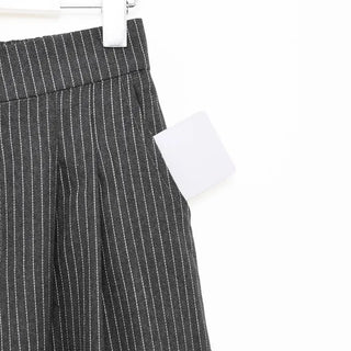 Striped wide slacks
