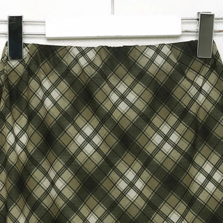 Vintage check midi skirt