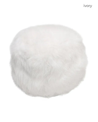 Fur knit beanie