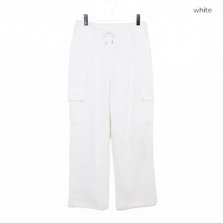 (Unisex) Corduroy Wide Cargo String Jogger Pants