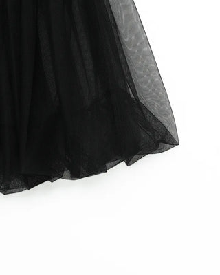 Chiffon midi skirt