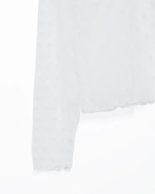Flower sheer T-shirt