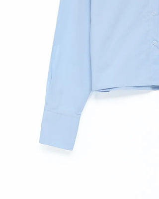 Wide cuff cropped shirt