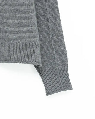 Waffle crop knit