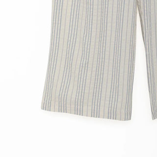Striped wide-leg pants