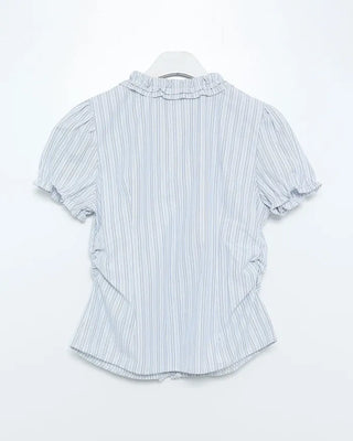 Frill puff sleeve blouse