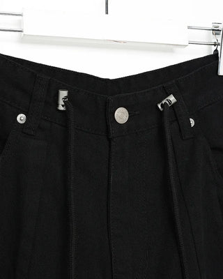 Cotton balloon pants with drawstring waist