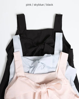 Ribbon frill sleeveless
