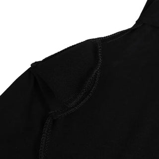 Sleeve lace color-block T-shirt