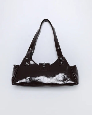 Studded Ribbon Shaped Shoulder Bag
