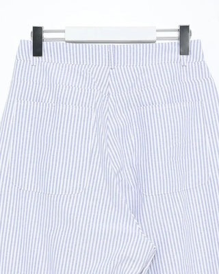 Summer cotton striped wide-leg pants