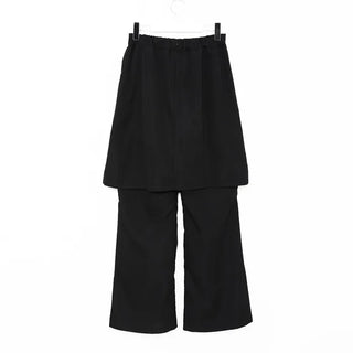 Pleated skirt and slacks set