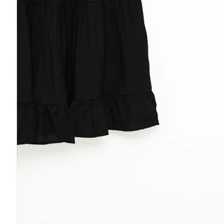 Lace tiered long skirt