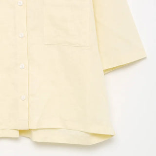 Pocket Linen Half-Sleeve Shirt
