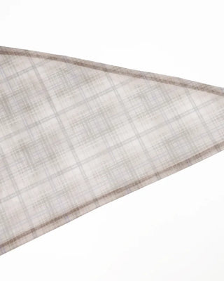 Checked sheer scarf