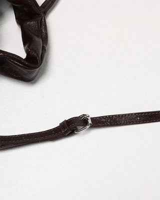 Gathered drawstring shoulder bag