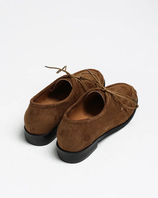 Suede Gathered Toe Chukka Boots
