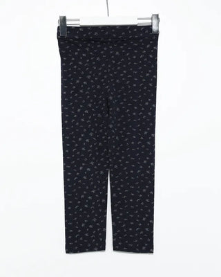 Walnut Button Mini Flower Cropped Leggings